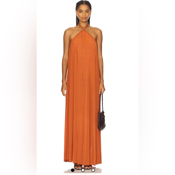 Ronny Kobo Collection Dresses & Skirts - NWT Ronny Kobo Crystal Halter Maxi Dress - Rust